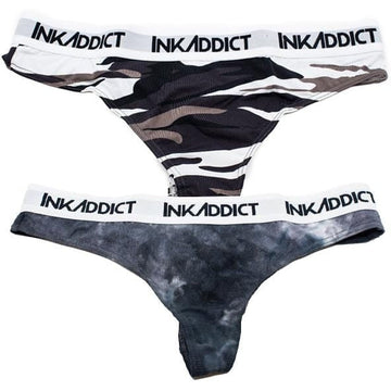 InkAddict Women's Thong 2 Pack