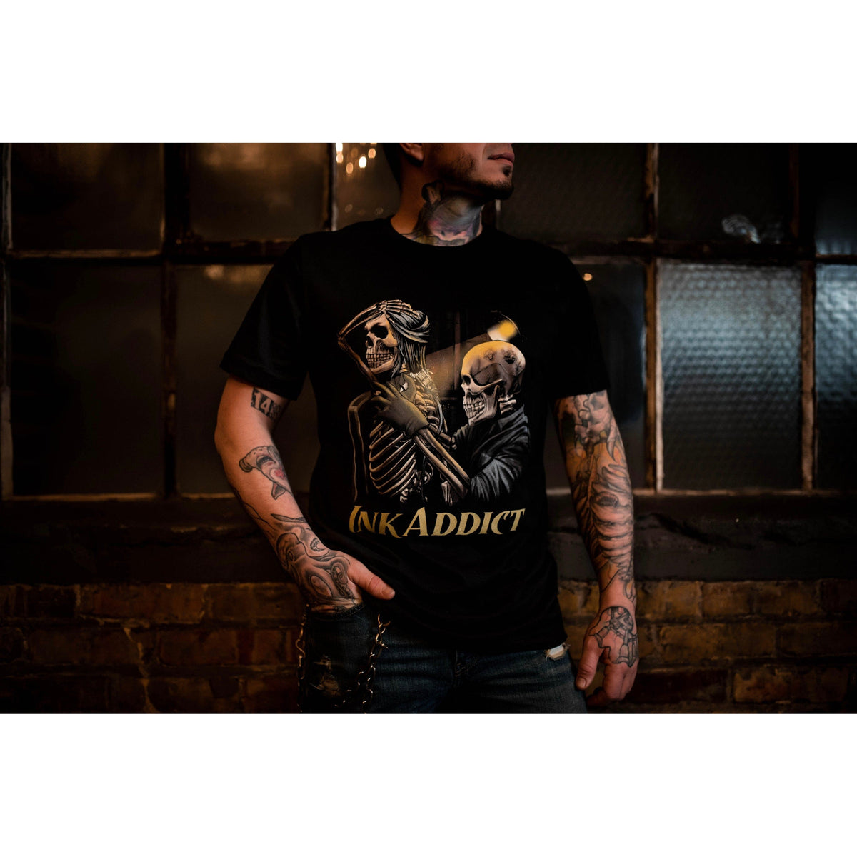 Svg Inkaddict InkAddict for Life Unisex Tee