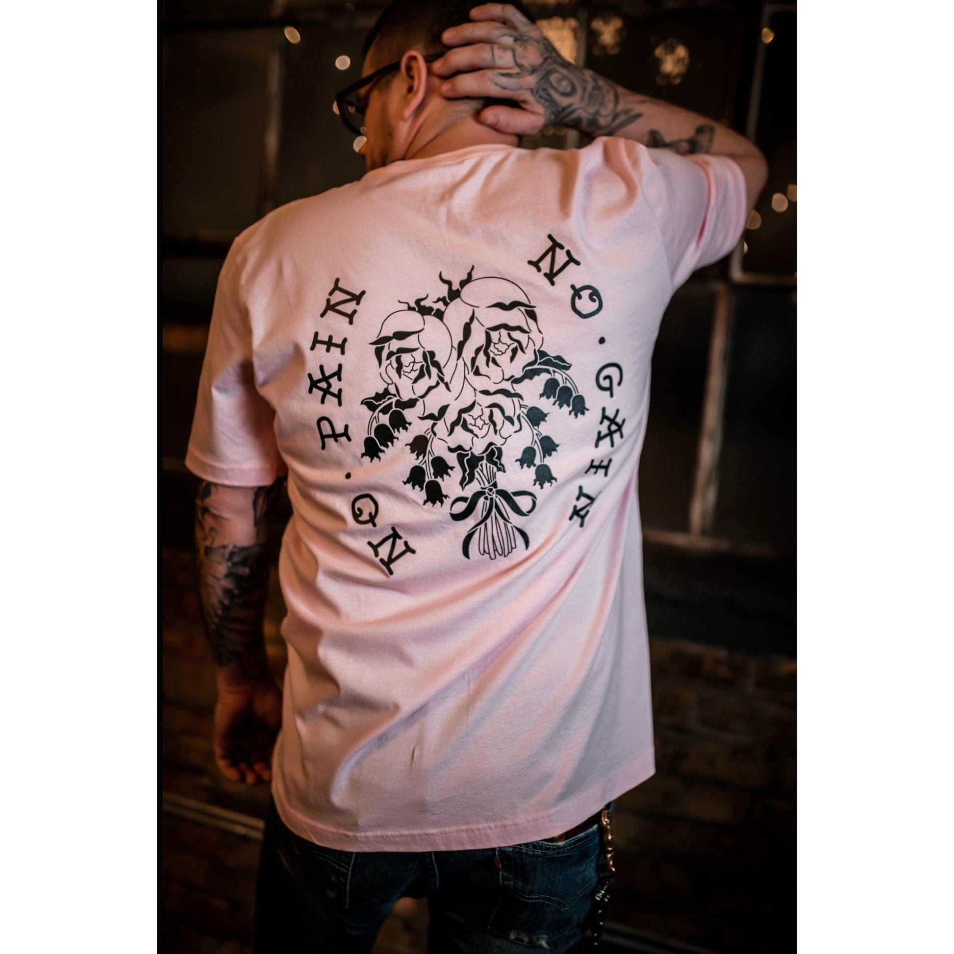 InkAddict Men's No Pain No Gain Unisex Tee