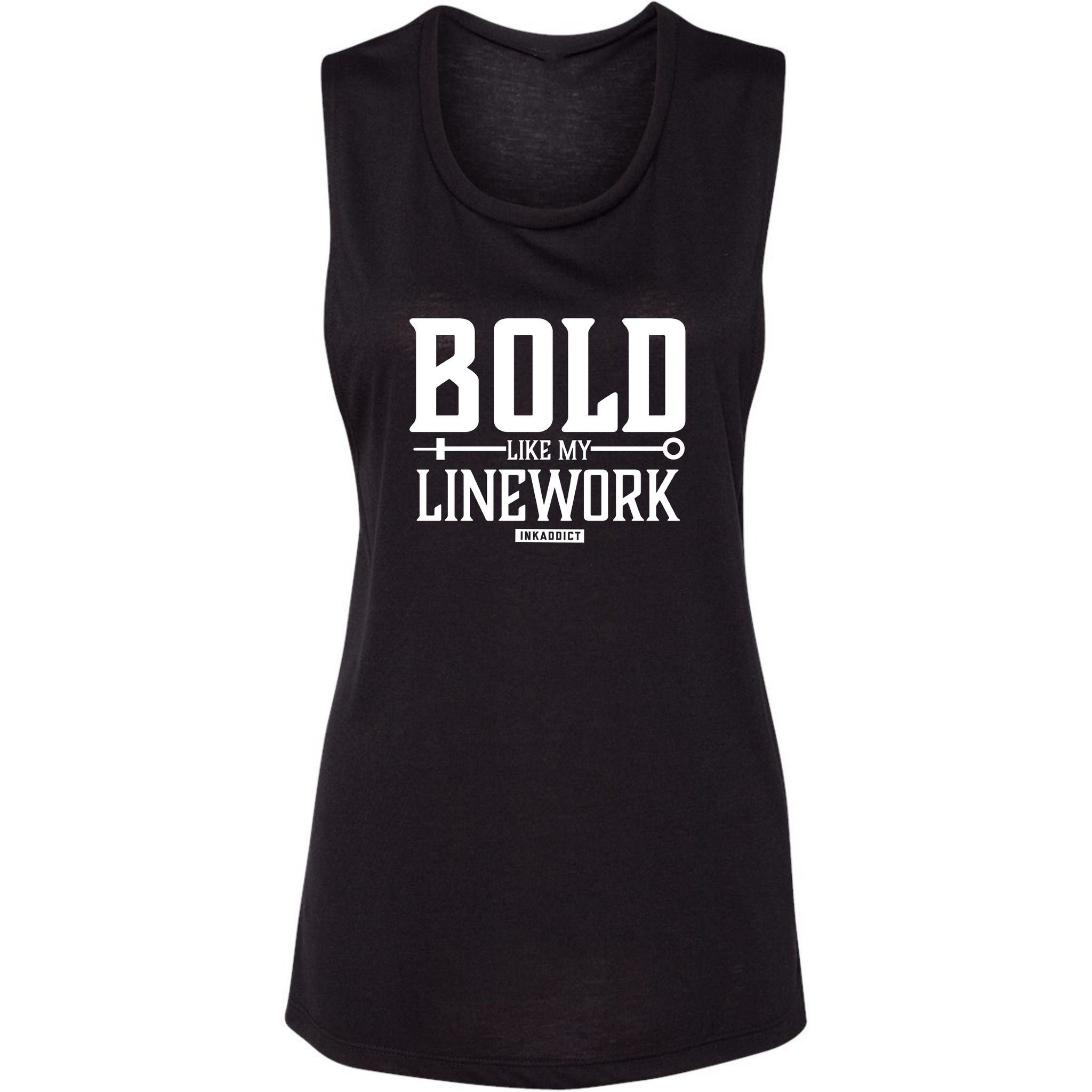 Bold Like My Line Work Women's Muscle Tank