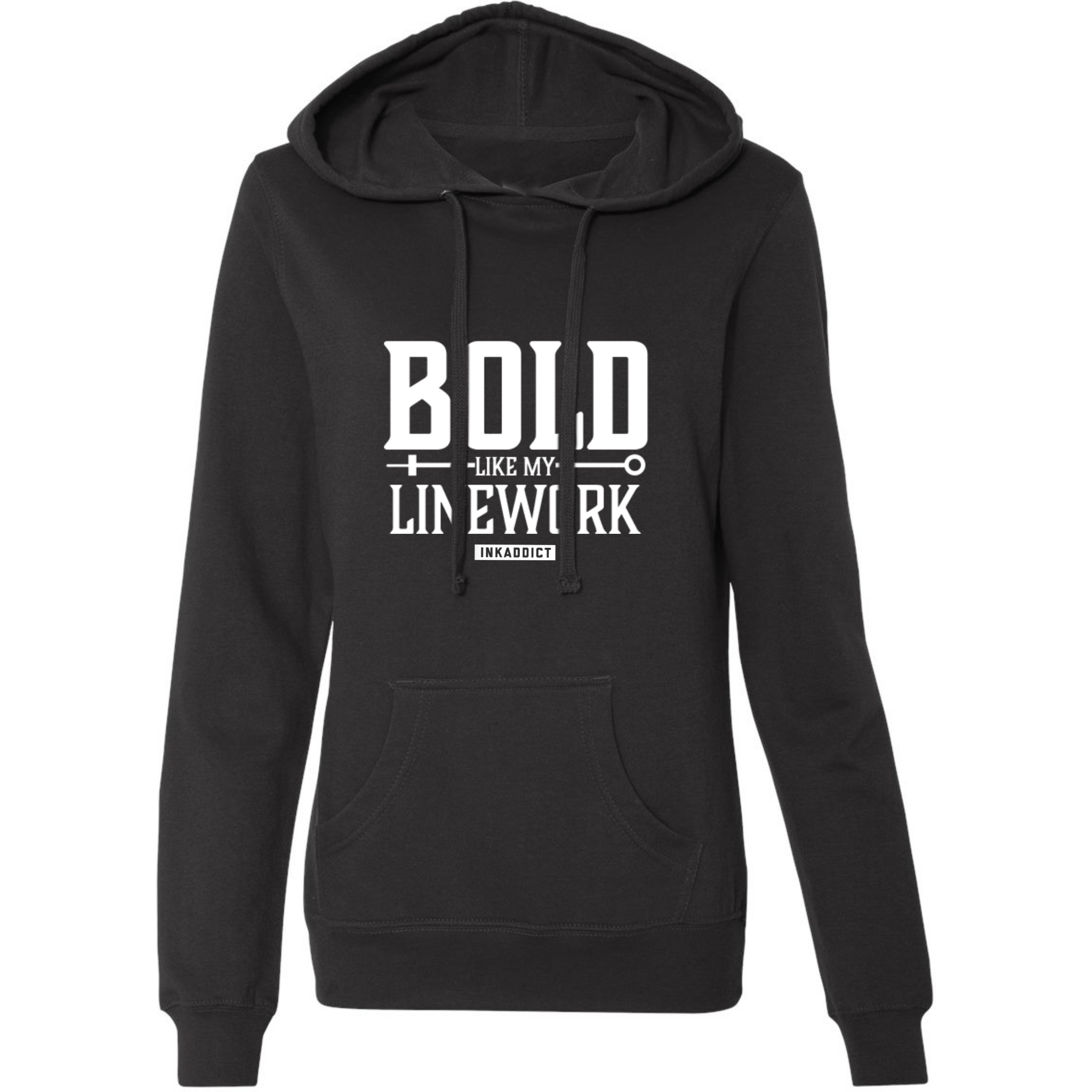 Bold Like My Line Work Women's Black Pullover