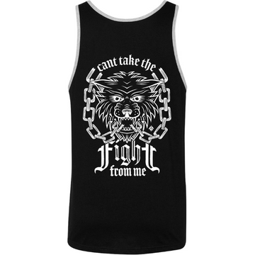 Can't Take The Fight Black/Heather Grey Tank