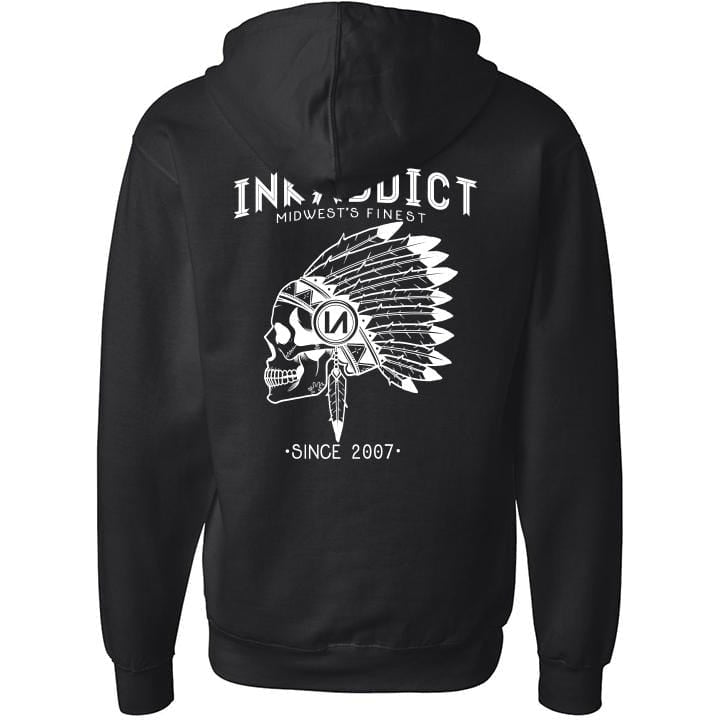 Shop For Men's Zip Hoodies with Tattoo Print Design