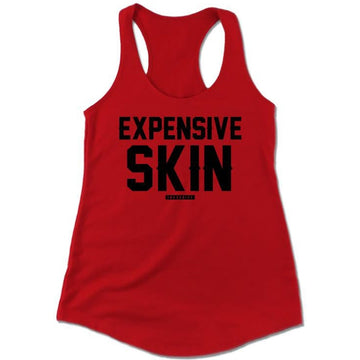 Expensive Skin Women's Red Racerback Tank