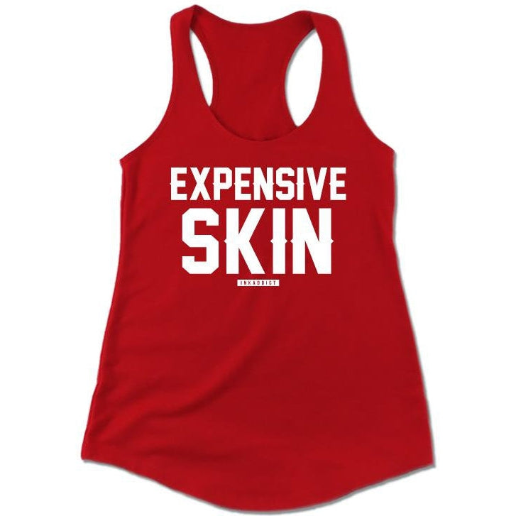 Expensive Skin Women's Red Racerback Tank