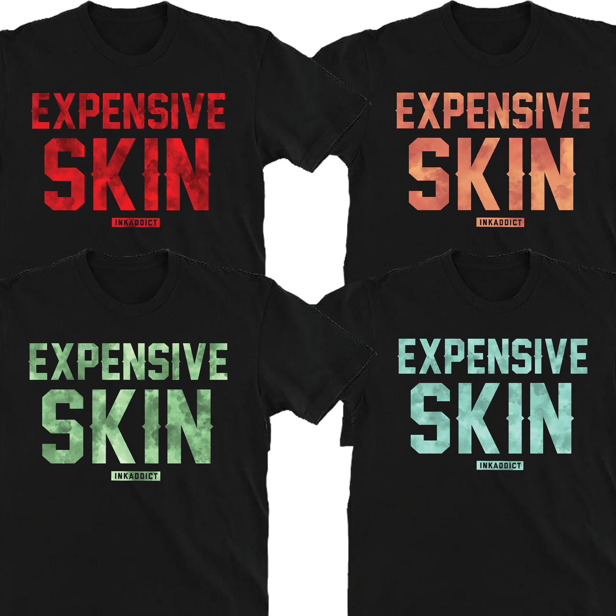 Expensive Skin Clouds Tee Pack