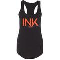 INK III Glitter Women's Black Racerback Tank Top