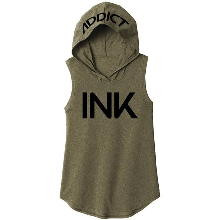 Green sleeveless hoodie cheap