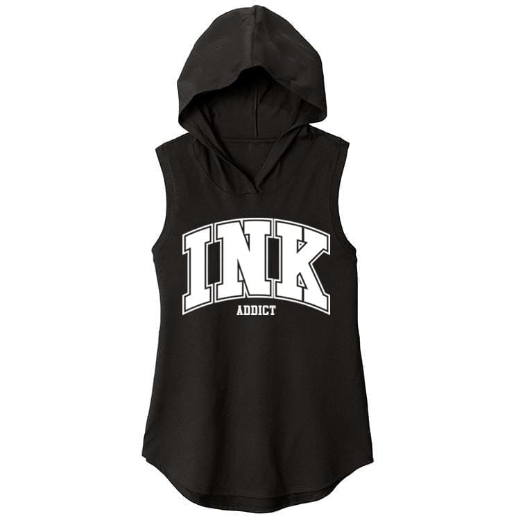 INK Collegiate Women's Sleeveless Hoodie Tee
