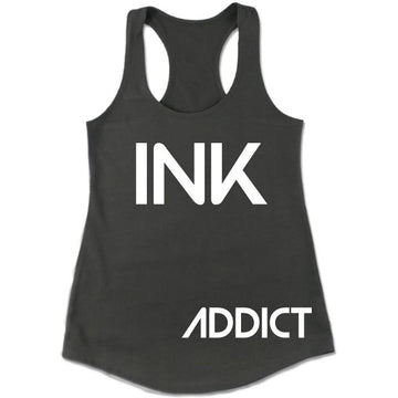 INK Women's Dark Grey Racerback Tank