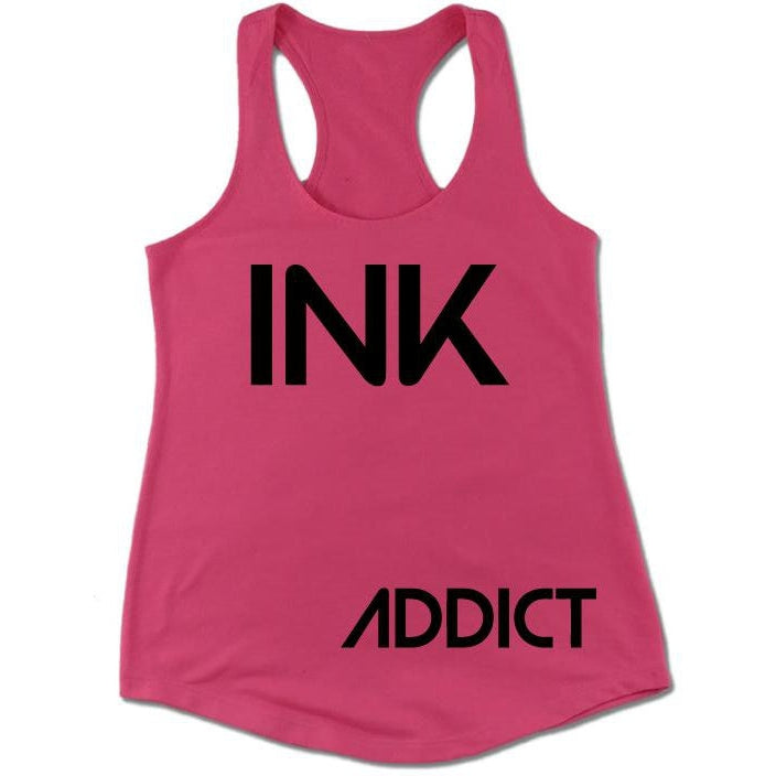INK Women's Hot Pink Racerback Tank