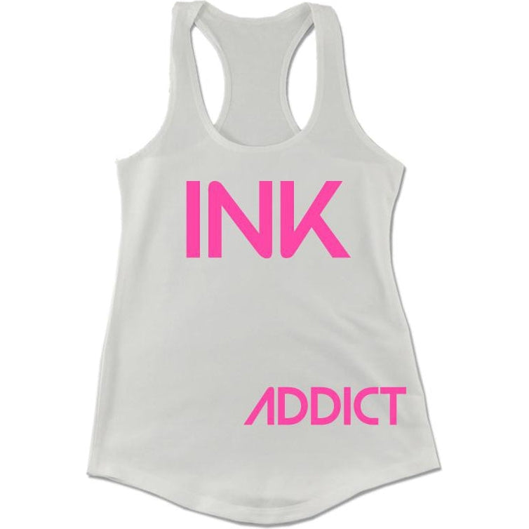 INK Women's White Racerback Tank