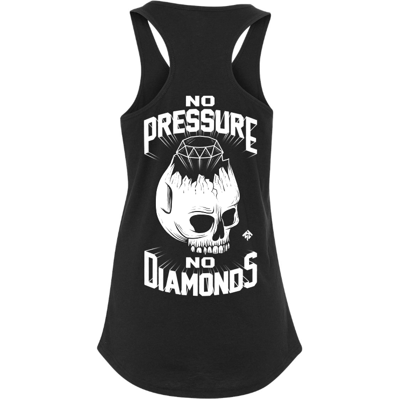 No Pressure No Diamonds Women's Racerback Tank