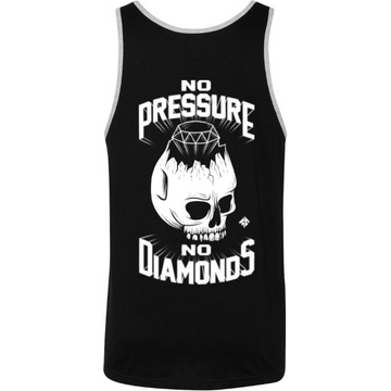 No Pressure No Diamonds Black/Heather Grey Tank