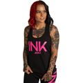 INK III Glitter Women's Black Racerback Tank Top