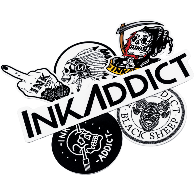 InkAddict Sticker Pack of 6
