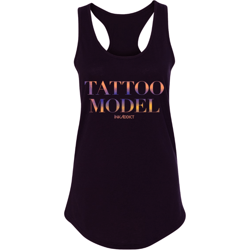 Tattoo Model Chroma Women's Racerback Tank