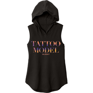 Tattoo Model Chroma Women's Sleeveless Hoodie Tee