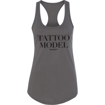 Tattoo Model Women's Asphalt Racerback