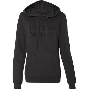 Tattoo Model Women's Black Collection Pullover Hoodie