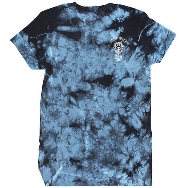 Black and blue tie dye sale shirt