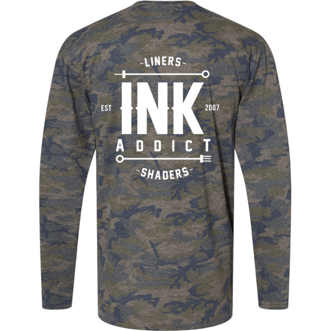 Liners and Shaders Unisex Camo Long Sleeve Tee