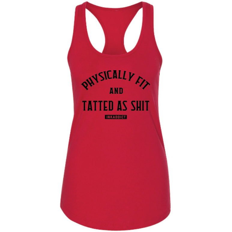 Physically Fit Women's Red Racerback Tank