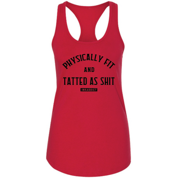 Physically Fit Women's Red Racerback Tank