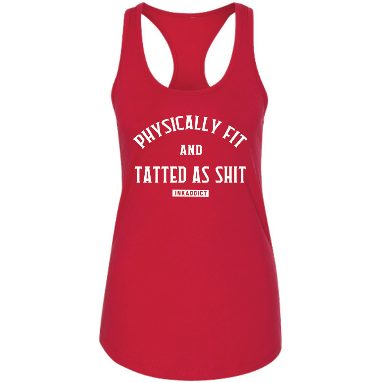 Physically Fit Women's Red Racerback Tank